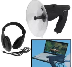 Parabolic Microphone Sound Recorder