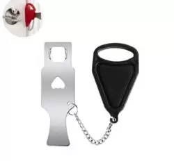 Portable Door Lock : Black