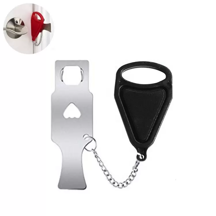 Portable Door Lock : Black