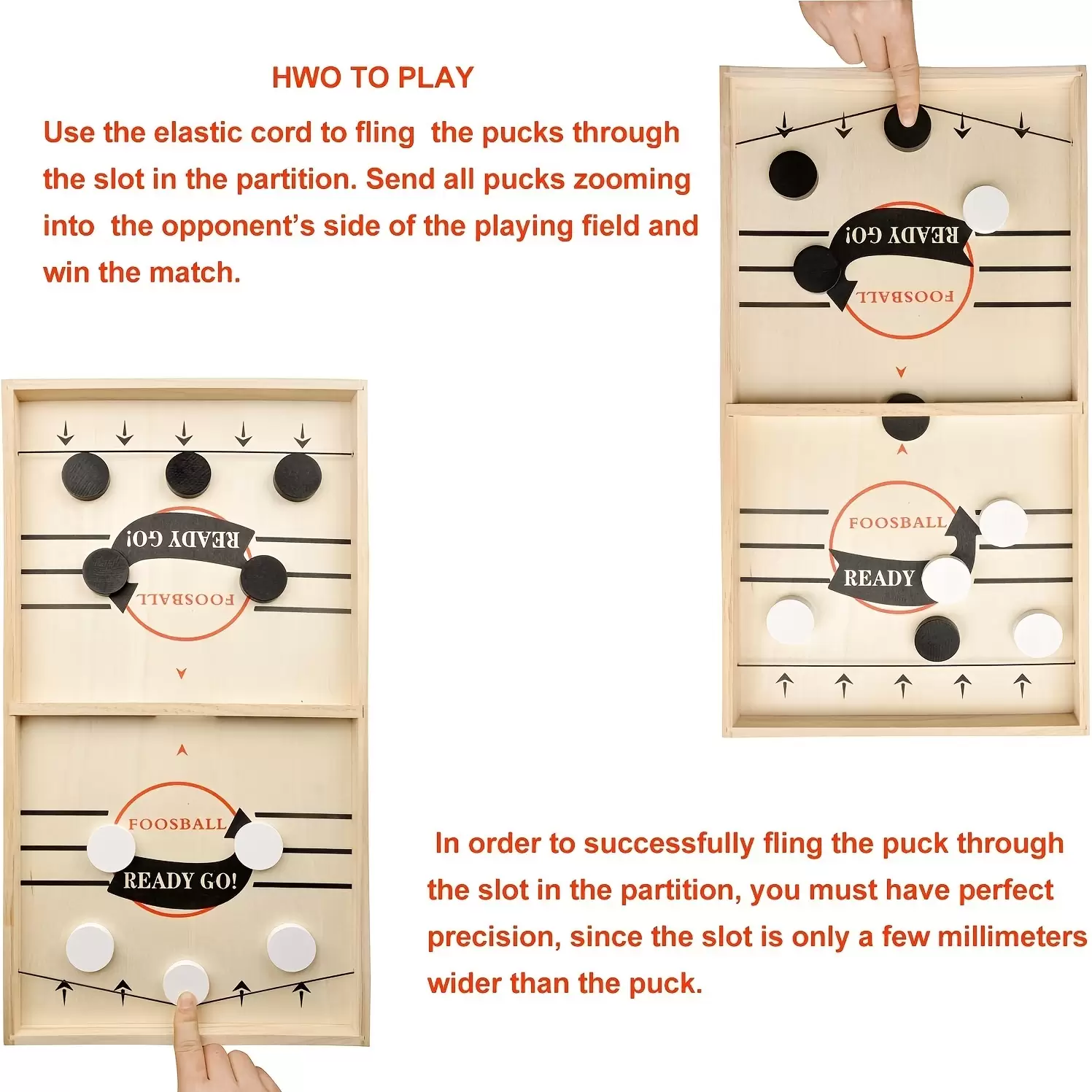 Sling Puck Wooden Hockey Game - Image 10