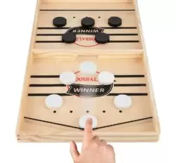 Sling Puck Wooden Hockey Game