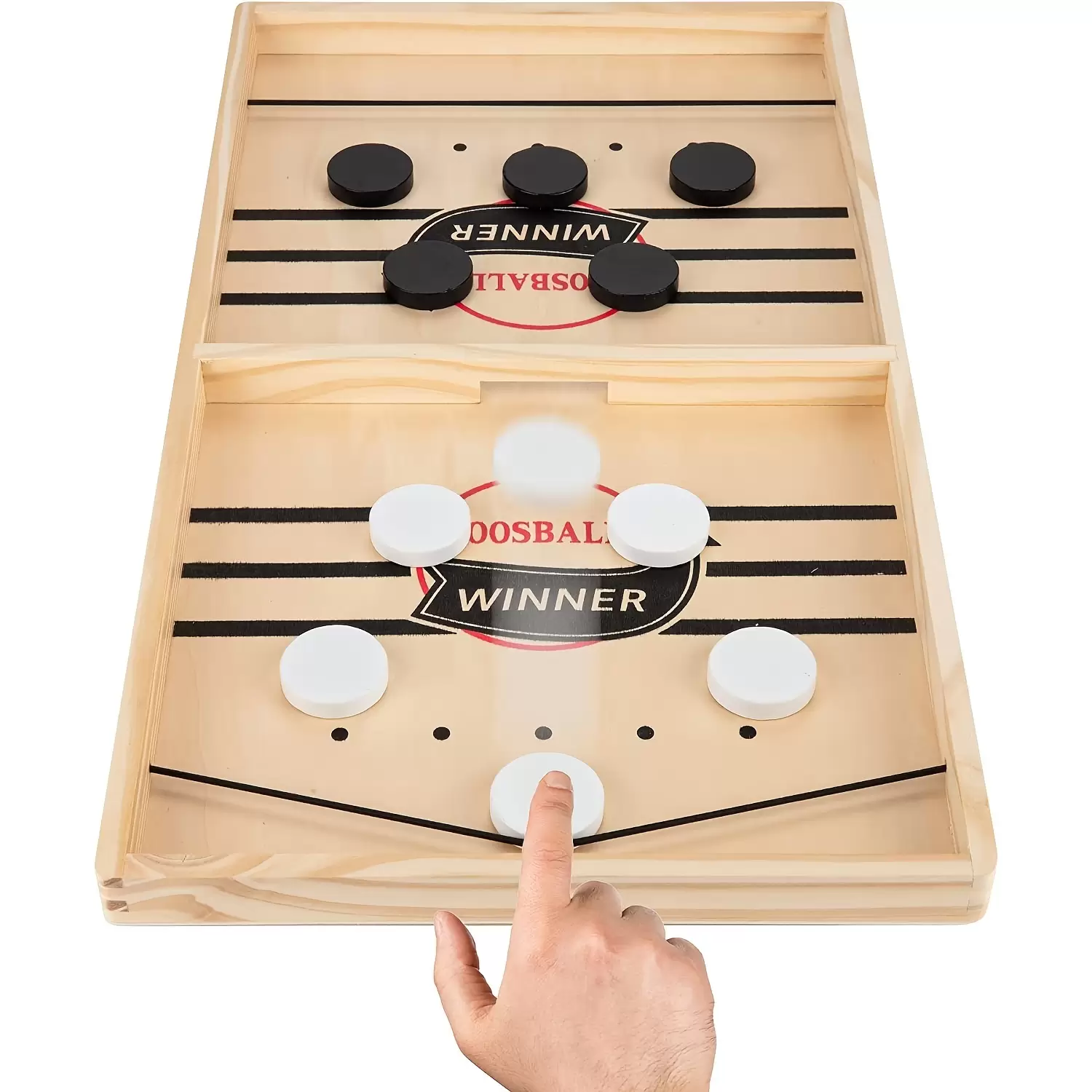 Sling Puck Wooden Hockey Game