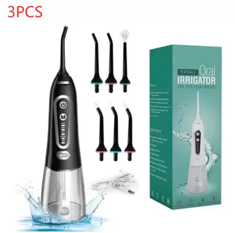 Portable Electric Flosser 6 Heads Set - Image 5