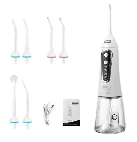 Portable Electric Flosser 6 Heads Set - Image 4
