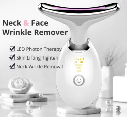 EMS Thermal Neck Lifting And Tighten Massager Electric Microcurrent Wrinkle Remover