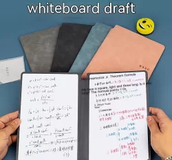 Folding Leather Whiteboard Scribbling Pad Erasable