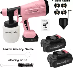 200W High Power Electric Paint Sprayer Kit with 4 Nozzles - Perfect for Furniture, Walls, and More