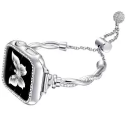 xDfind Twist Bracelet Diamond Metal Watch Band