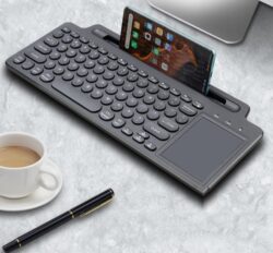 2.4G Bluetooth Wireless Keyboard With Card Slot Bracket