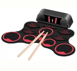 Portable Roll-Up Electronic Drum Set - Ultimate Drumming On-The-Go