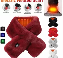 USB Electric Heated Scarf - Stylish Neck Warmer for Men & Women.
