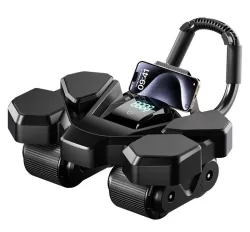 Automatic Rebound Ab Wheel with Timer – Efficient Home Fitness Accessory