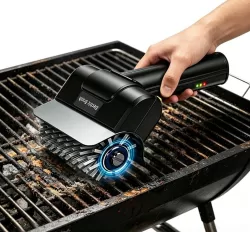 Electric Stainless Steel Roller Grill Cleaner Brush, Single Brush Head