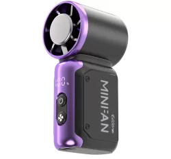 K813 Mini High-Speed Portable Cooling Fan Quiet USB Rechargeable with Digital Display