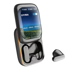IB G9 Slider Bluetooth Earbuds with Smart Touch Color Screen and App Support for HiFi Sound and Game Mode