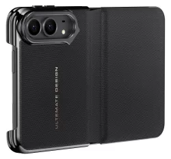 Navigator Series Double-Sided Full Coverage Flip Phone Case with Lens Holder for iPhone Duo